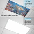 thumbnail image 6 of 2 Pack Magnetic Fluorescent Light Covers, 2x4 Ft,Ocean Tropical Animal Abstract Coral Turtle Fish Magnetic Light Covers for Ceiling Lights Classroom Office Home Decor, 6 of 9