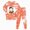 Y167-Orange, variant on CAUYDY Girls Boys Halloween Cartoon Pajamas Cute Soft Long Sleeve Graphic Nighty PJS 2PCS Sleepwear Set,4Y