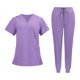 thumbnail image 1 of 2 Uniformes De Enfermería, Conjunto De Camiseta Y Pantalones De Enfermera De Manga Corta Para Peluquero De Mascotas, 1 of 8