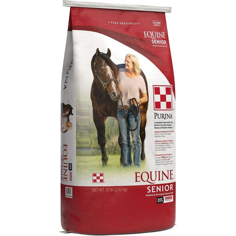 Purina Equine Senior Horse Feed 50 lb. Bag