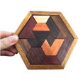thumbnail image 4 of Rompecabezas de madera con forma de anomalía, rompecabezas de madera, tablero de rompecabezas geométrico Tangram, rompecabezas para niños, juguetes educativos, 4 of 8
