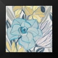 thumbnail image 2 of Vess, June Erica 12x12 Black Modern Framed Museum Art Print Titled - Etched Indigo Fresco II, 2 of 5