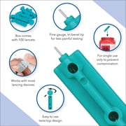 PRODIGY Sterile Lancets for Diabetes Blood Glucose Testing, 100 Count, Twist top, 28 Gauge Lancets, Single-Use Disposable Needle for Glucose Monitoring, Compatible with Most Lancing Devices