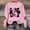 Pink, variant on Womens Football Long Sleeve Sweatshirt Graphic Printed Pullover Shirt Crew Neck Comfy 2025 Fall Winter Fashion Tops