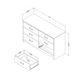 thumbnail image 3 of Pemberly Row Farmhouse 6-Drawer Double Dresser in Weathered Oak, 3 of 4