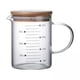 thumbnail image 1 of 2x jarra medidora transparente, vaso medidor, apto para estufas, cocina fría/caliente, 350ml 2 piezas, 1 of 8