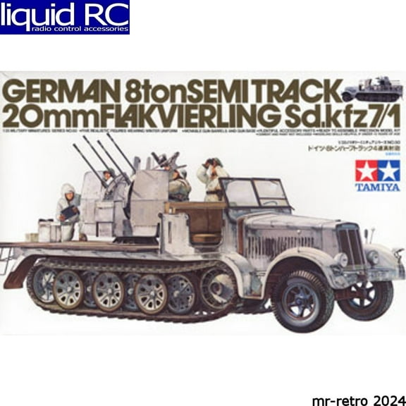 Tamiya USA TAM35050 1/35 German 8T Half Track Sdkfz 7/1
