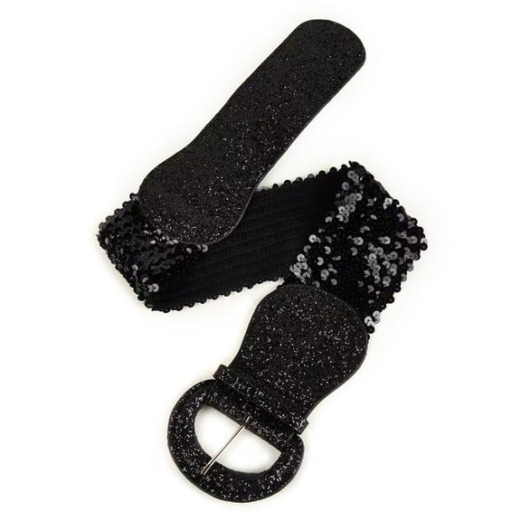 TIERPOP Stunning Waist Belts for Jeans Pants Belt Glitter Wide Belt Girls Body Jewelry