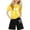 A02-Yellow, variant on LRen Girls Outfits Size 10-12 Cartoon Print Short Sleeve Tee and Shorts Crewneck Casual Holiday T Shirt Short Pants 2 Piece Suit Back To School Clothes