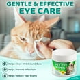 thumbnail image 2 of Pet Eye Wipes for Dogs & Cats, Disposable Pre-Soaked Eye Cleaning Pads, 100 Count (1 Pack), 2 of 8