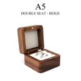 thumbnail image 1 of PENGXIANG Wood Jewelry Box Wedding Ring Box Earring Rings Organizer Box Gift Package Case, 1 of 4