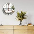 thumbnail image 2 of YladaFaie Watercolor Vintage Bathtub Wall Clocks for Living Room Decor,Kitchen Clocks Wall Battery Operated - 10 Inch Round Bathroom Wall Clock Silent Non-Ticking, 2 of 7