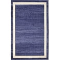 thumbnail image 2 of Unique Loom Del Mar Collection Contemporary Transitional Area Rug, 3' 3" x 5' 3", Navy Blue/Ivory, 2 of 2