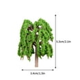 thumbnail image 3 of Pointed Green Tree Model Multi-layer Perspective Tree Sand Table Green Plant Mini Tree Perspective Succulent Flower Pot, 3 of 3