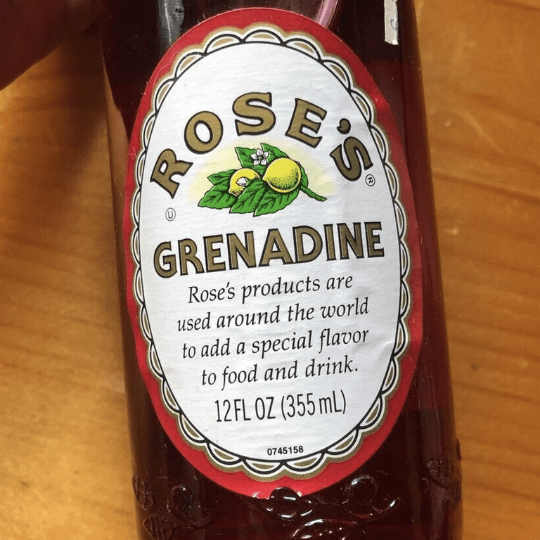 Rose's Grenadine Syrup 4 Pack 12 OZ Bottle, | Perfect for