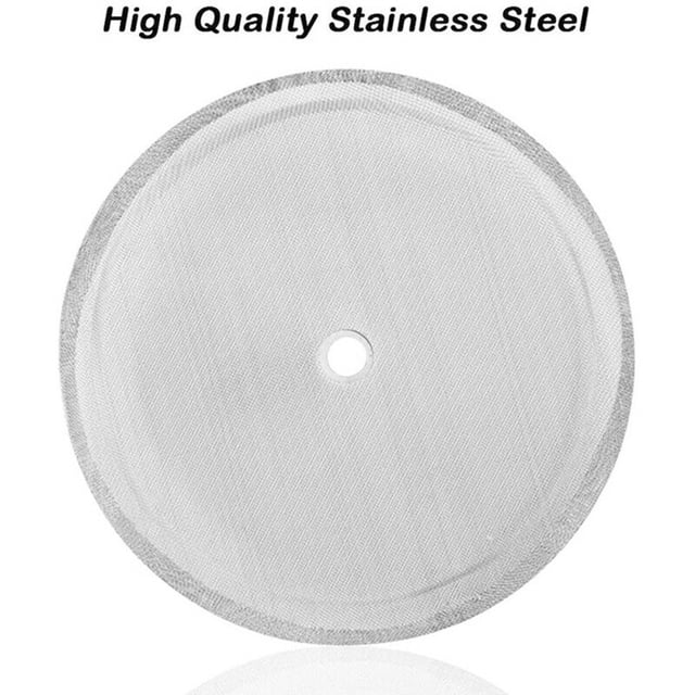 MYG 4 Inch Replacement Stainless Steel Filter Mesh Screen for French Press Coffee Maker, Compatible with 8-Cup Cafetiere Tea Makers, Easy to Clean and Use