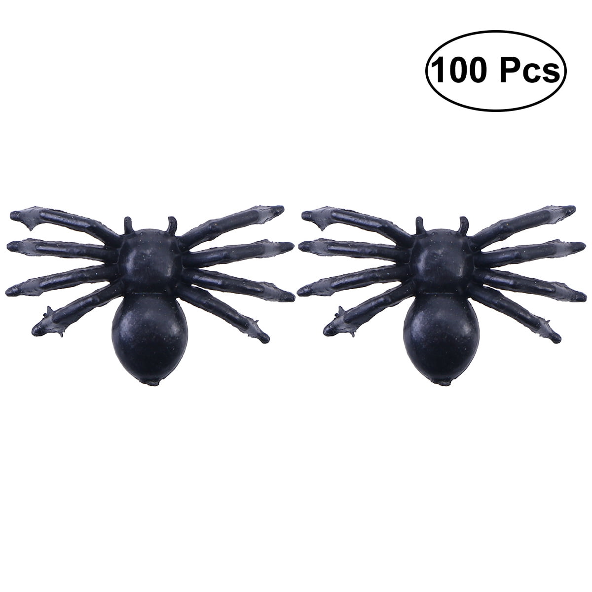 plastic black spiders