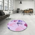 thumbnail image 3 of Ahgly Company Indoor Rectangle Patterned MediumOrchid Purple Area Rugs, 2' x 4', 3 of 6