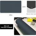 thumbnail image 3 of Coffee Maker Mat for Countertops, Coffee Bar Accessories Fit Under Coffee Machine Mat, 19"x12" Rubber Backed Coffee Pots, Table Mat under Appliance, Dish Drying Mat, Marble Navy for Kitchen Counter, 3 of 6