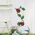 thumbnail image 2 of 3D Metal Art ， 11.8 Inch Metal Bee Ladybugs Wall Decor Decorative Sculptures with Green Leaves for Garden Wall Patio Yard Indoor and Outdoor Wooden House Wall Hanging Decoration (Ladybug), 2 of 9