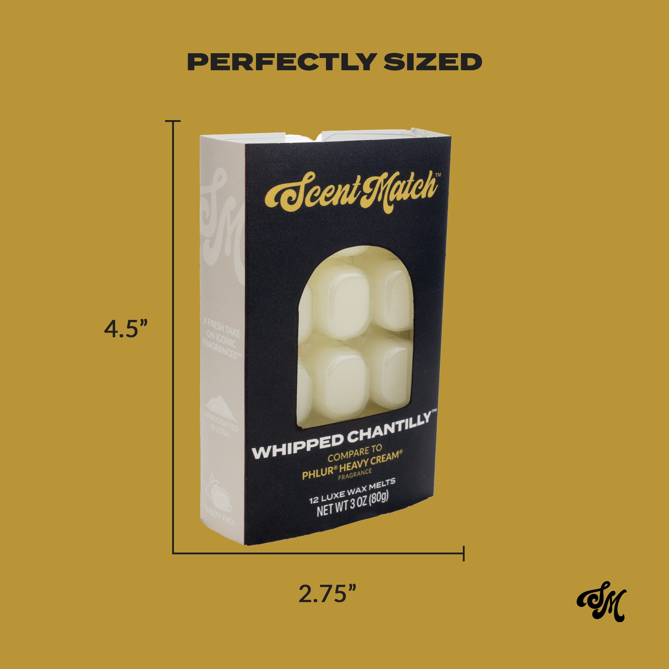 (3 pack) IllumiScents ScentMatch, 3 oz Wax Melts, Whipped Chantilly (Compare to:PHLUR® Heavy Cream®)