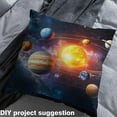 thumbnail image 2 of Feelyou Boys Outer Space Fabric by the Yard 1 Yard, Psychedelic Saturn Planet Sewing Fabric, Track Line Home Decor Fabric by the Yard, Super Cozy Room Decor, 2 of 6