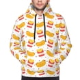 thumbnail image 2 of Bingfone Hot Dog Men's Drawstring Hoodie Long Sleeve Pocket Sweatshirts-XX-Large, 2 of 6