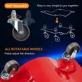 thumbnail image 5 of Garvee Car Dolly Set of 4, Heavy Duty Wheel Dolly with 360° Rotatable Wheels, 6000lbs Capacity, Red, 5 of 6
