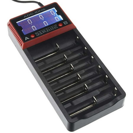 ARRMA AR390262 18650 Li-Ion 6-Bay Battery Charger, (Best 6 Bay 18650 Charger)
