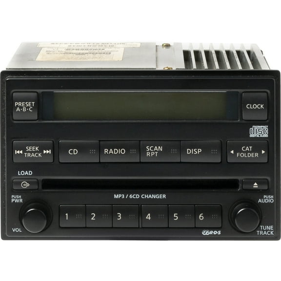 Restored 2006-07 Nissan Pathfinder AMFM Radio 6 Disc CD MP3 Player Part Number 28185ZP40A (Refurbished)