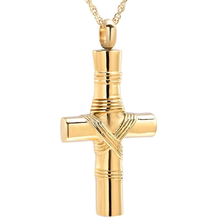 Constantlife Mini Camera Cremation Urn Necklace - Stainless Steel Ash Holder Pendant For Ashes, Hair, 0.91x0.71"