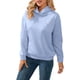 thumbnail image 5 of Sudadera con capucha de manga larga para mujer cómoda sudadera con espalda descubierta Tops de moda para primavera y otoño, 5 of 9