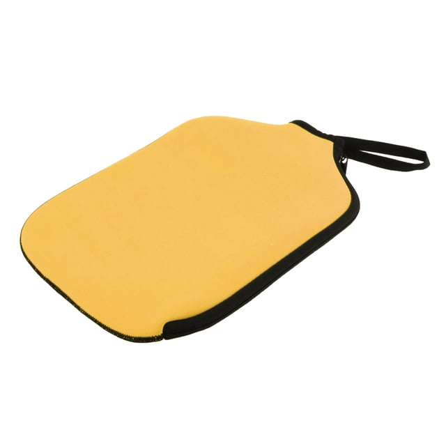 Youkk Neoprene Paddle Cover Dustproof Accessories Case Zipper Sports Sleeve Racket Yellow 28x20cm