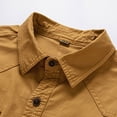 thumbnail image 5 of Zylarhe Men T Shirts Men's Casual Fashion Solid Color Personality Long Sleeve Shirt Mens Blouse, 5 of 6