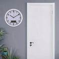 thumbnail image 4 of GUOOL Classic LCD Wall Clock with Date and Temperature Multifunctional Non Ticking 10", 4 of 9