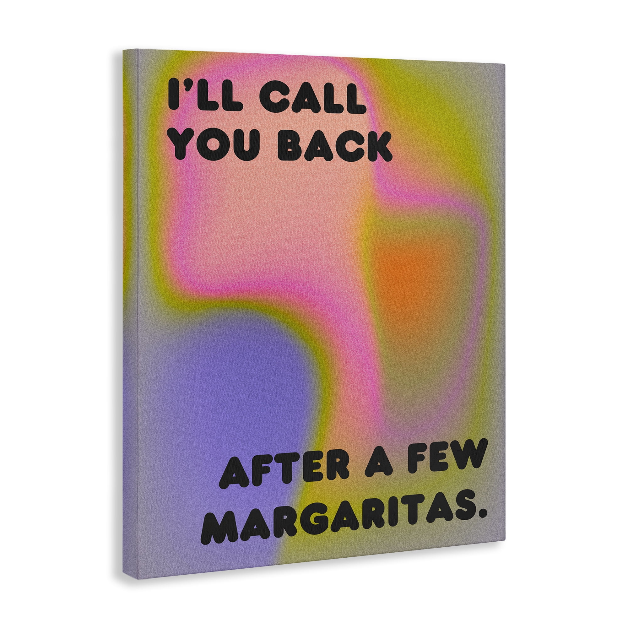 Stupell Industries Call You Back Phrase Text & Numbers Painting Wrapped Canvas Art Print Wall Art, 36 x 48