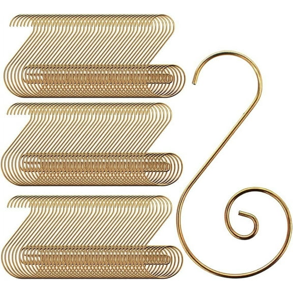 Christmas Ornaments Hooks Christmas Tree Hanger Great for Christmas Tree Decoration - 120 /Gold