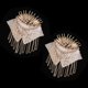 thumbnail image 1 of Hombreras con Flecos Remache Bor Charretera Hombreras Insignia Disfraz - 5, tal se describe 5 Soledad Piezas de hombro, 1 of 4