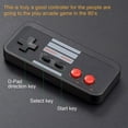 thumbnail image 4 of kiwitatá NES Télécommande Sans Fil, 2 Pack 2.4ghz Rechargeable Classique USB PC Télécommande Sans Fil pour Windows PC MAC Linux RetroPie, 4 of 8