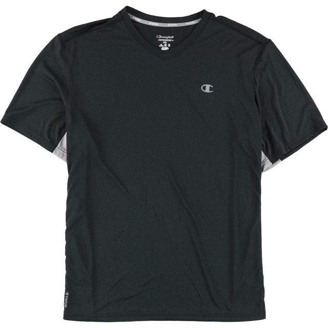 Camiseta básica con Cuello en V Champion negra grande