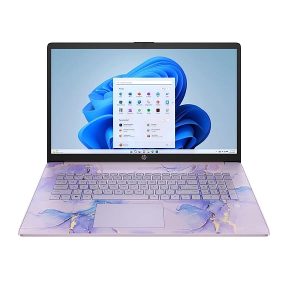 HP 17-cn3143ds 17.3" HD  Touchscreen Laptop, Intel N100 0.8GHz, 4GB RAM, 128GB UFS, Windows 11 Home S Mode, Winter Lavender