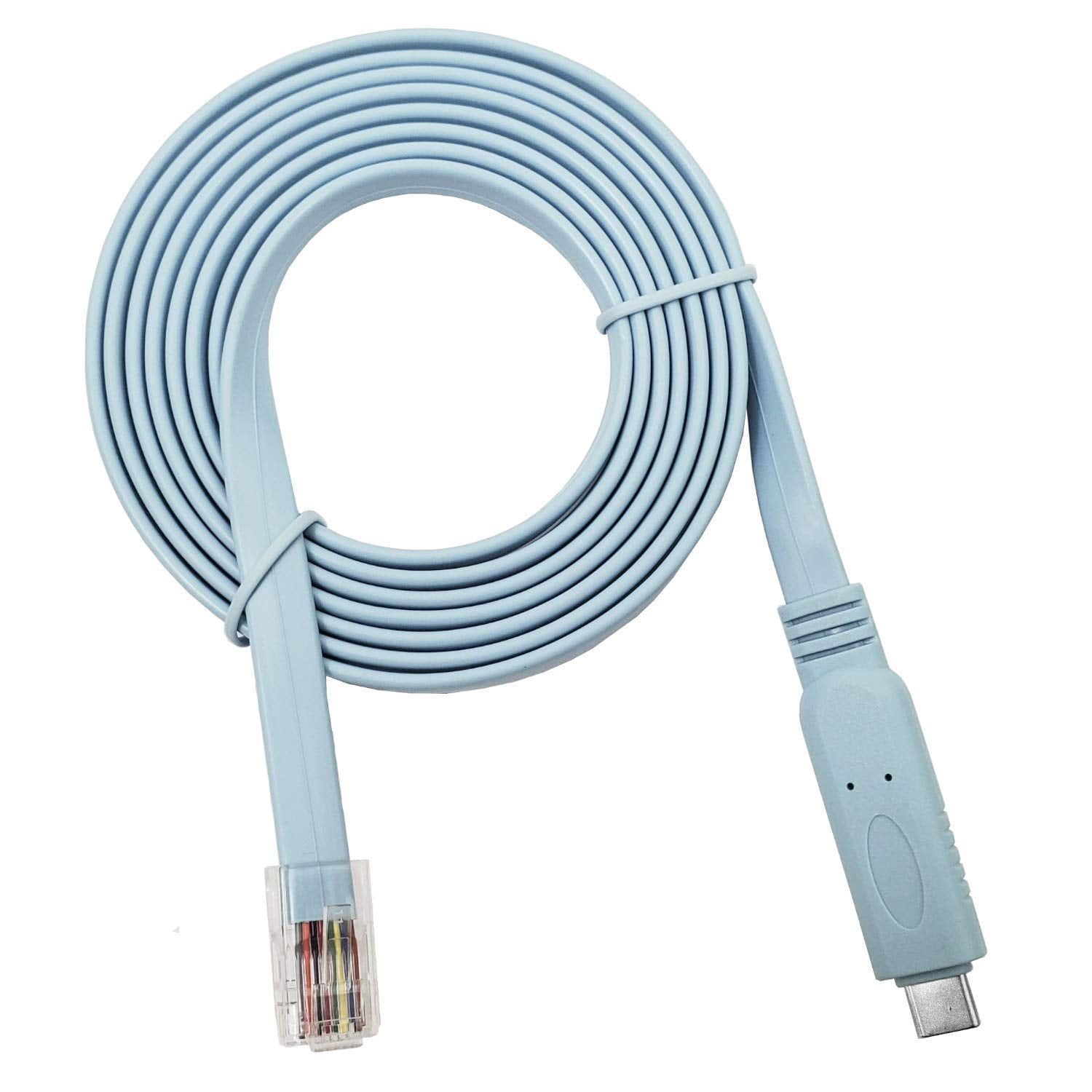 FTDI USB-C To RJ45 Console Cable, 6ft - Compatible With Cisco Routers/Switches, Windows, Mac, Linux (Replacement Cable)