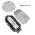 thumbnail image 3 of Boîte à Lunch Bento, Conteneurs en Acier Inoxydable Étanches avec Ustensiles 700ml, 3 of 8