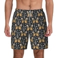 thumbnail image 3 of Uemuo Flower Butterfly Pattern Mens Swim Trunks Quick Dry Board Shorts with Mesh Lining, Stretch Beach Shorts Quick Dry No-Chafing Board Shorts-X-Large, 3 of 9