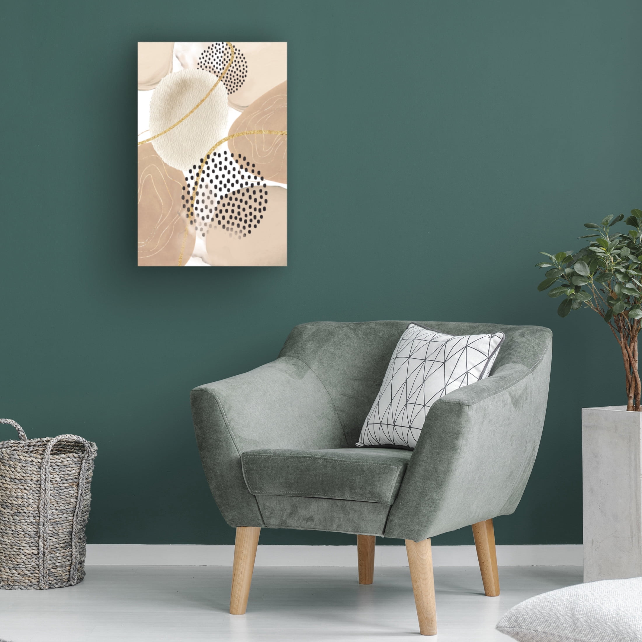 Trademark Fine Art Sally Ann Moss Jealous Beige 2 Canvas Wall Art