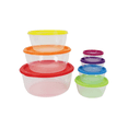 thumbnail image 2 of Set de 14 contenedores Reutilizables de plástico circulares STYRKA Con Tapa Colores, 2 of 7