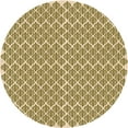 thumbnail image 1 of Ahgly Company Indoor Round Patterned Khaki Gold Area Rugs, 3' Round, 1 of 6