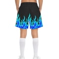 thumbnail image 5 of Cethrio Boys Beach Shorts, Relaxed Fit Stretchy Fashion Elastic Waist Board Shorts Sky Blue Size 8, 5 of 7