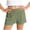 Linen pants-7Army Green, variant on Gamivast Linen Shorts for Girls Elastic Waist Breathable Summer Shorts with Pockets High Waisted Lightweight Pull on Loose Fit Shorts Beach Vacation Casual Lounge Wear