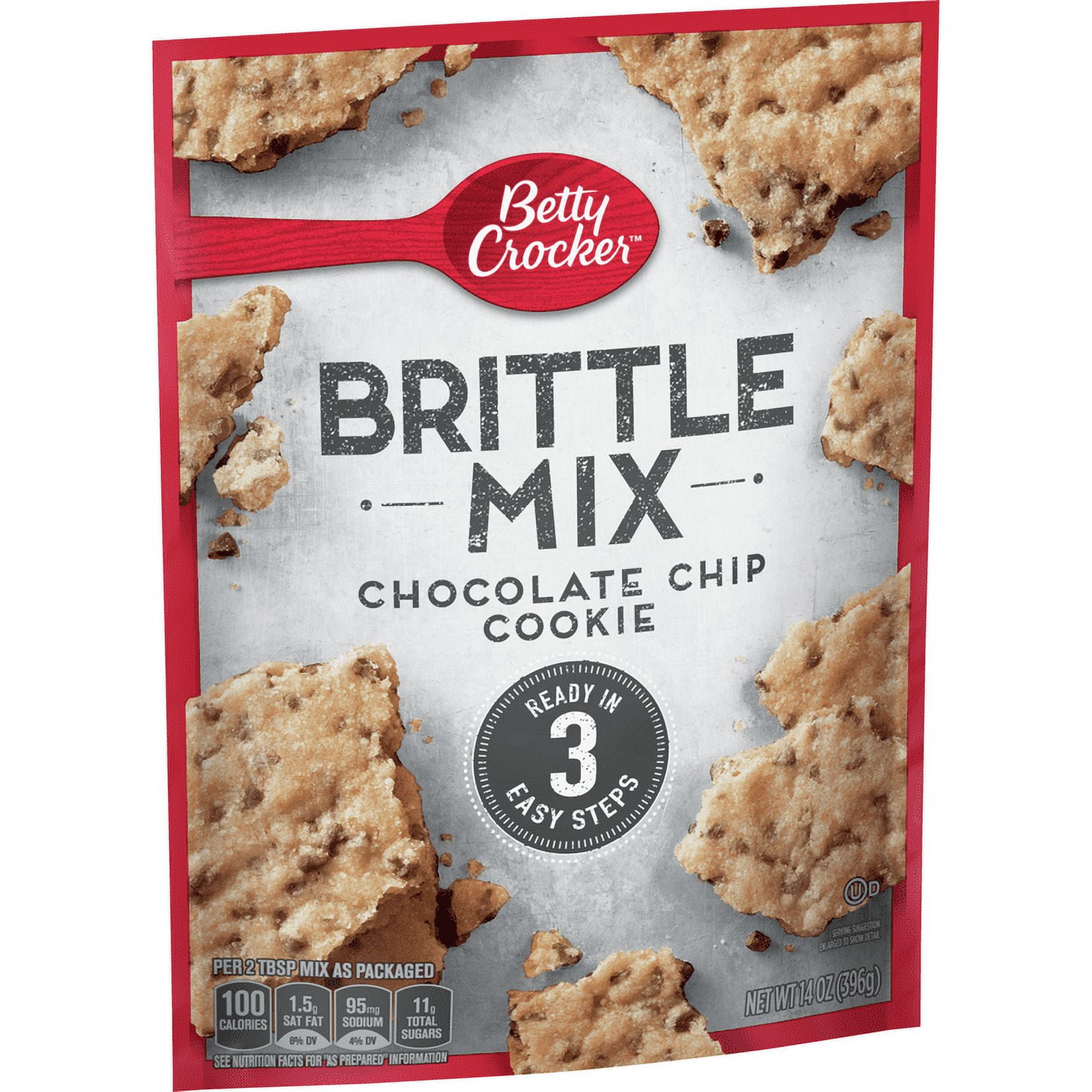Betty Crocker Brittle Mix, Chocolate Chip Cookie, 14 oz